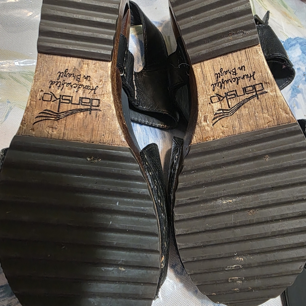 Black Wedge Sandals - Picture 11 of 11